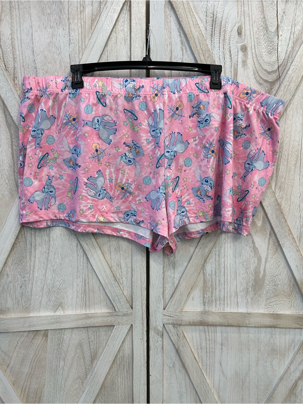 Disney Pink Stitch Print Women's Sleep Shorts - Picture 1 of 7
